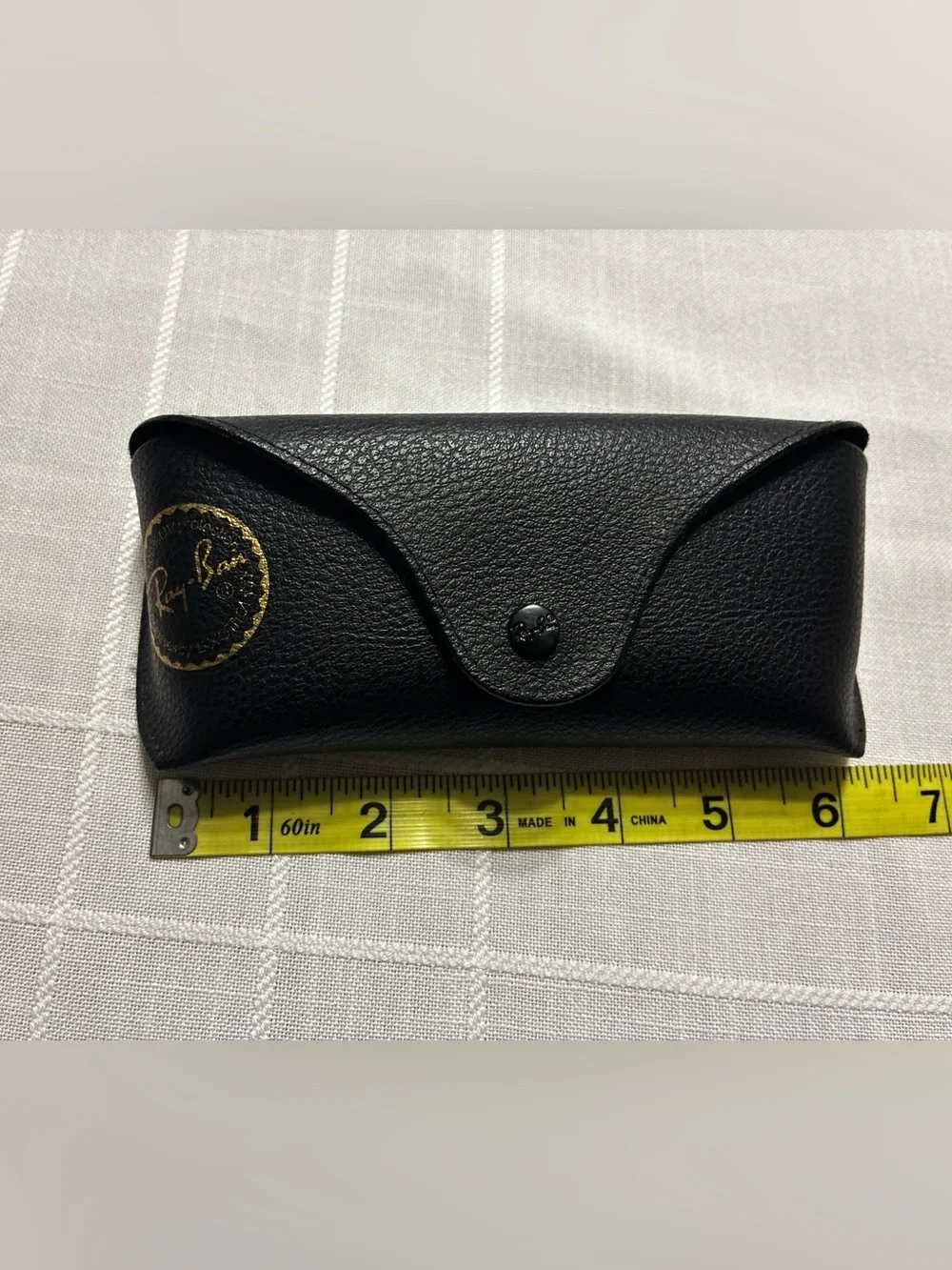 Ray-Ban Black Sunglasses Case with Gold Logo Accent